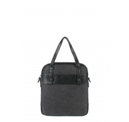 Sac porte main canvas cuir Brenner