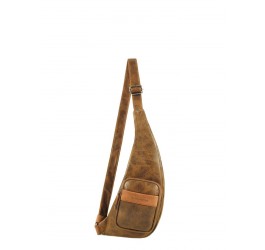 Sac port travers en vinyle garni cuir de vachette Hornet