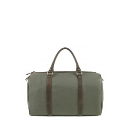 Sac voyage en toile enduit garni cuir Blitz
