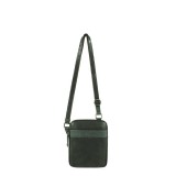 Sac bandoulire en vinyle garni cuir de vachette Hornet