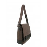 Sac besace canvas cuir Brenner