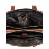 Sac porte documents canvas cuir Brenner