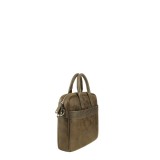 Sac port main en vinyle garni cuir de vachette Hornet