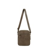 Sac porte travers synthe garni cuir Bay