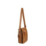 Sac porte travers synthe garni cuir Bay